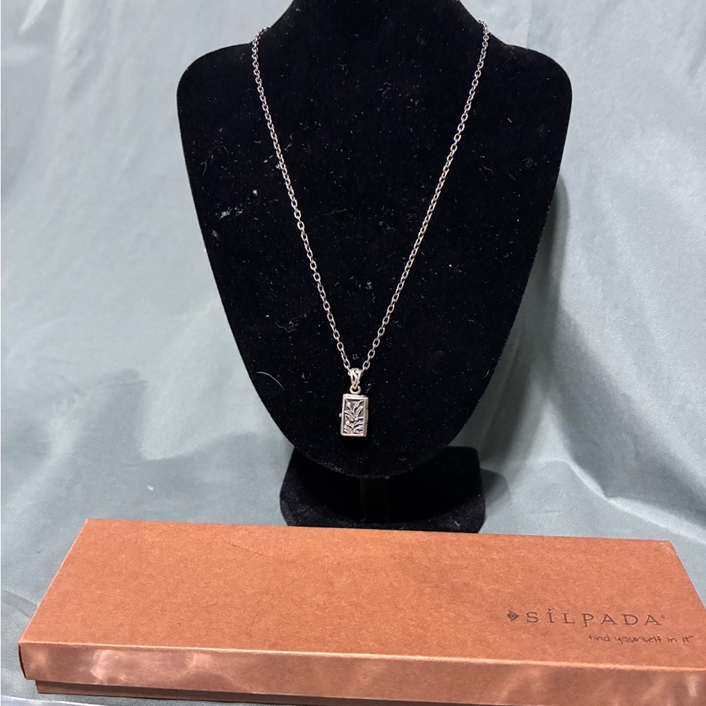 Retired Silpada Prayer locket  Necklace